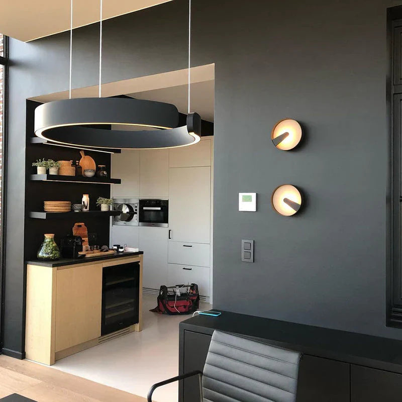 Modern LED Ring Chandelier – Elegant Round Ceiling Lamp