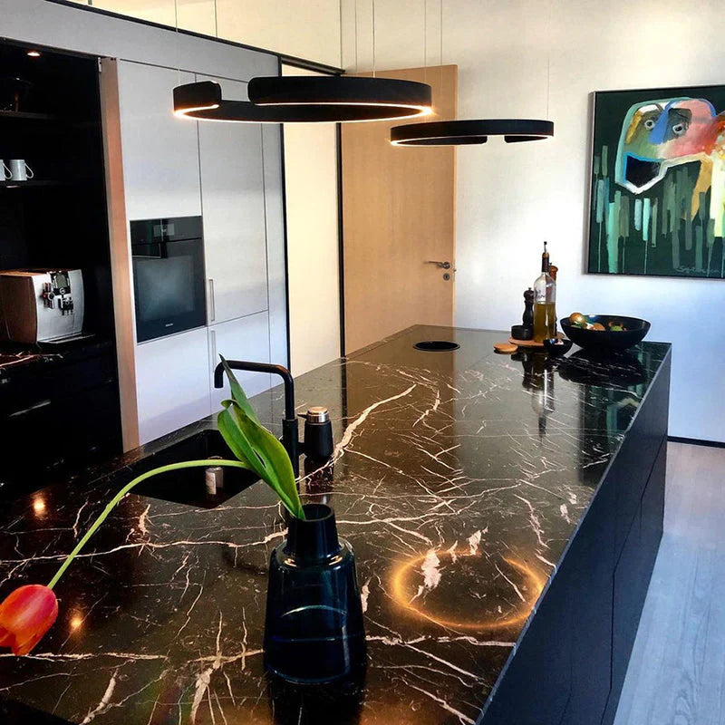 Modern LED Ring Chandelier – Elegant Round Ceiling Lamp