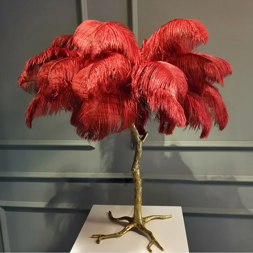O'Moore Modern Multi-Colored LED Floor Lamp Feather Dining Room/Living Room