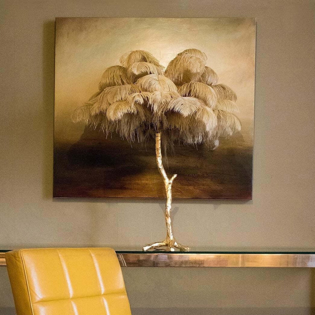 O'Moore Modern Multi-Colored LED Floor Lamp Feather Dining Room/Living Room
