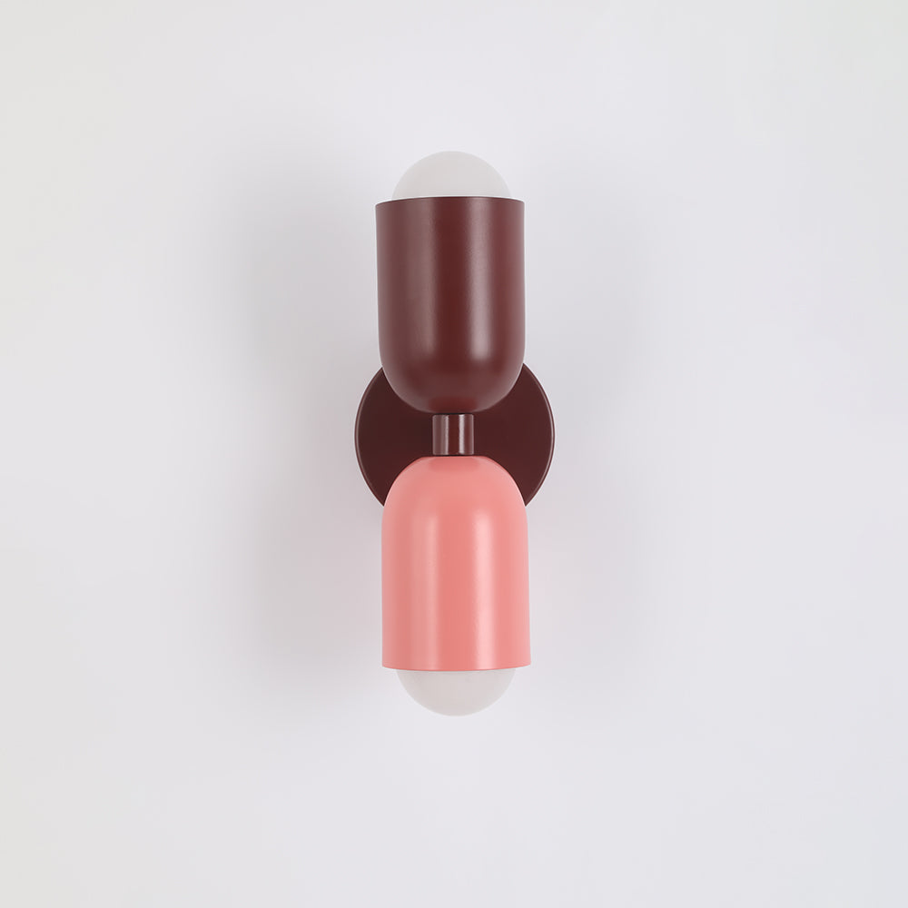 Kira Scandinavian Cylinder Wall Sconce Colored Metal Living Room