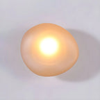 Baldur Colored Pebble Glass Wall Lamp