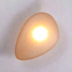 Baldur Colored Pebble Glass Wall Lamp