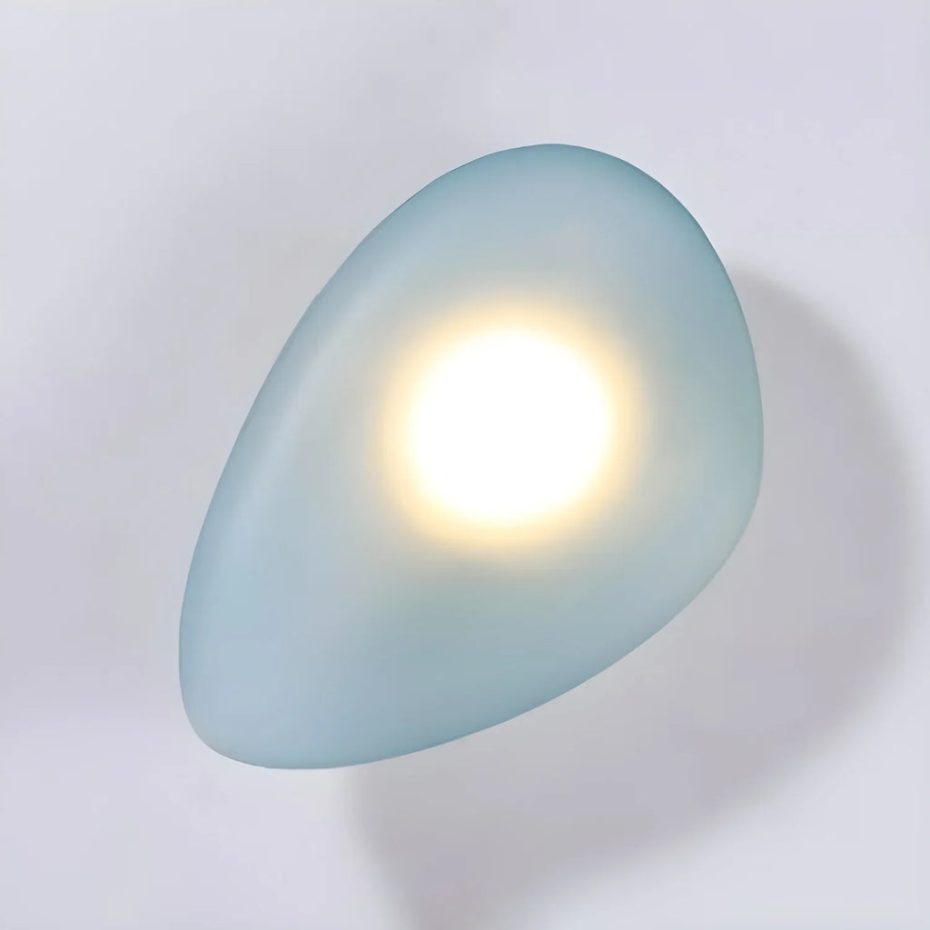 Baldur Colored Pebble Glass Wall Lamp