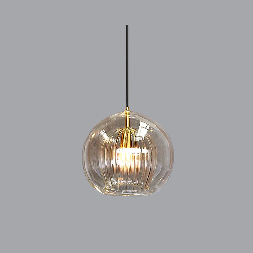 Valentina Pendant Light Clear/Amber Dining Room/Living Room Glass