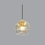 Valentina Pendant Light Clear/Amber Dining Room/Living Room Glass