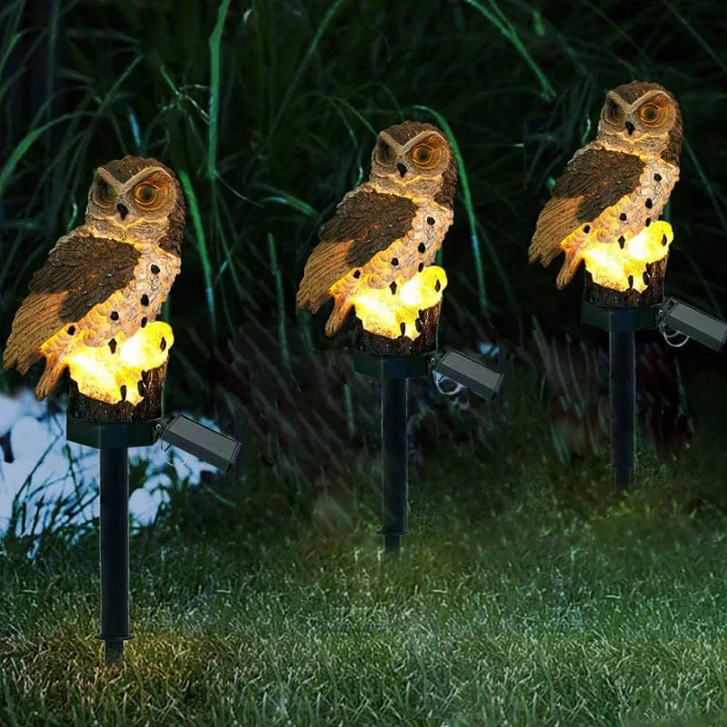 Solar-Powered Owl Garden Lamp - OwlGlow