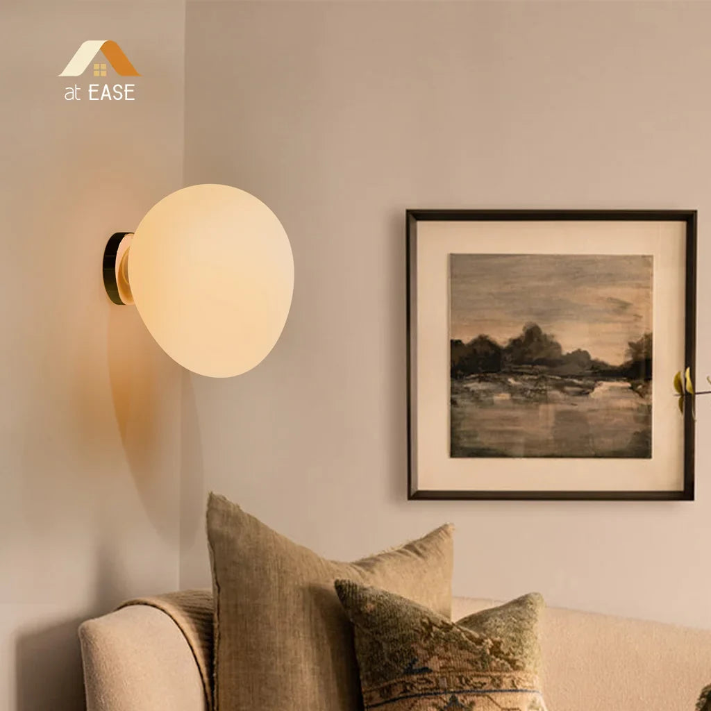 Cinda Gregg Minimalist Pebble Wall/Ceiling Lamp