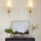Classic Wireless Wall Sconce with Shade – Elegant Lamp for Living Room and Bedroom (Set of 2)