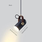 Modern pendant lamp with wooden accent and metal shade – loft style