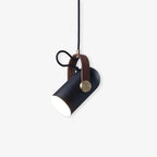Modern pendant lamp with wooden accent and metal shade – loft style