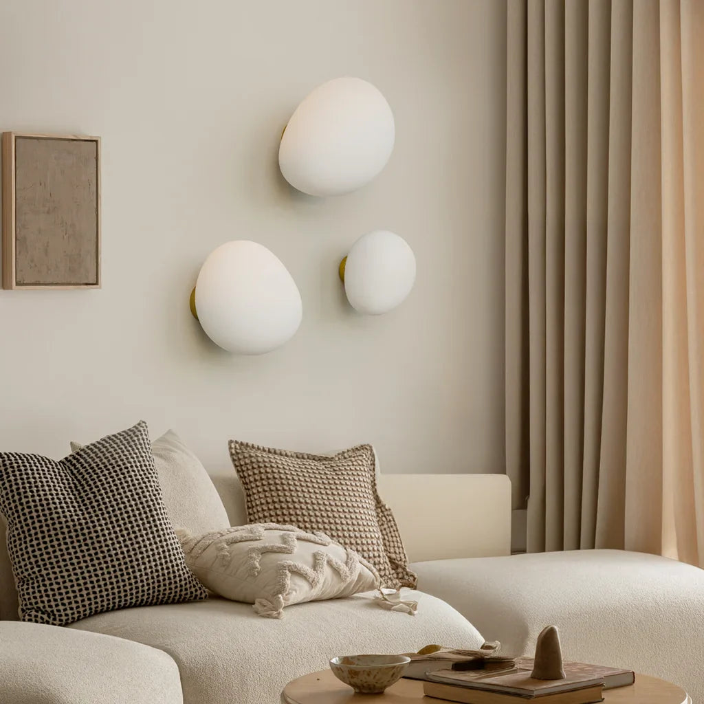 Cinda Gregg Minimalist Pebble Wall/Ceiling Lamp