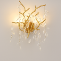 Exclusive chandelier with crystal leaves – branch effect, modern elegance