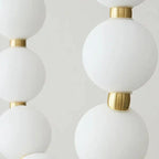 Modern LED pendant lamp – stunning necklace design with light spheres