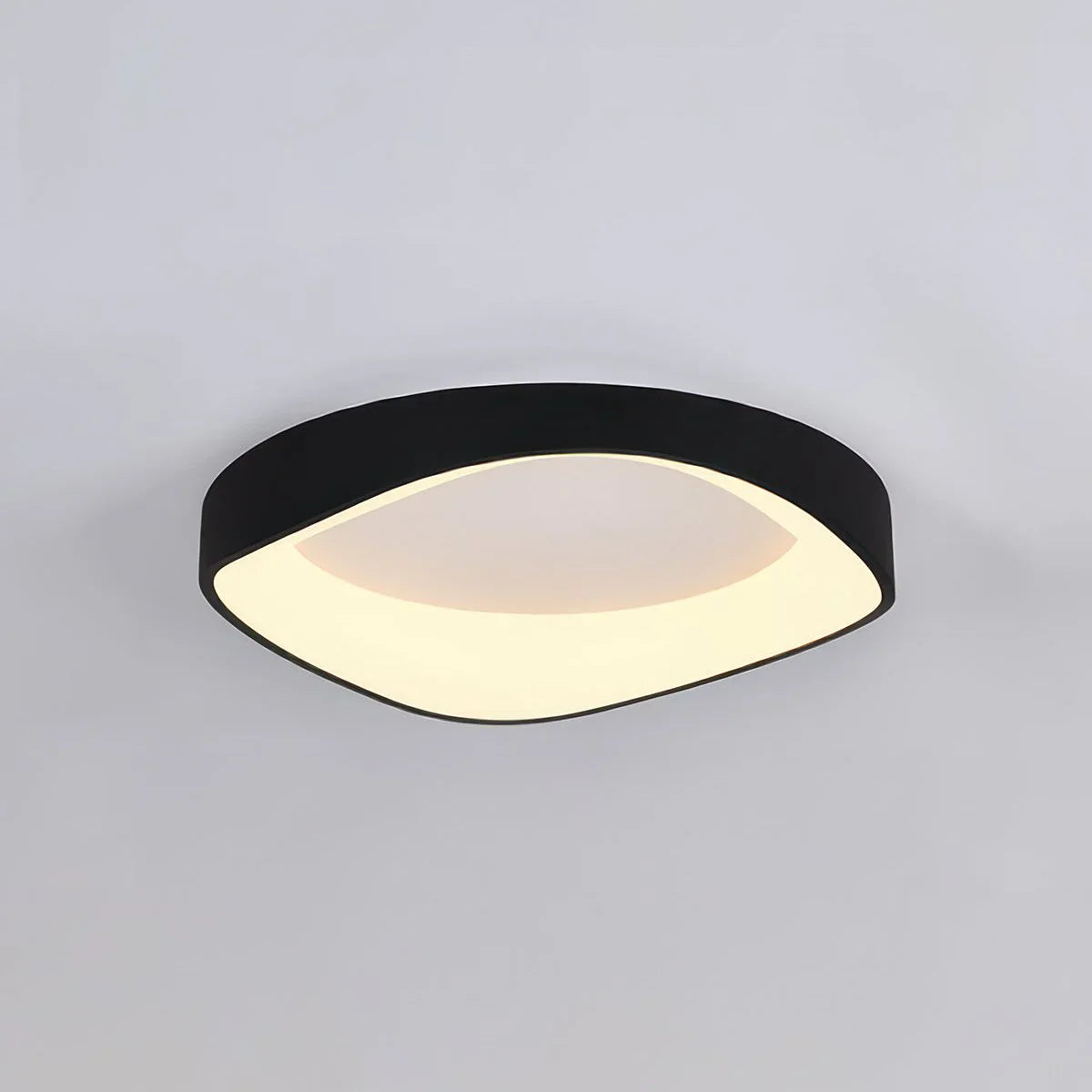 Scandinavian LED Ceiling Lamp – Modern Surface-Mounted Lamp with Wood Effect