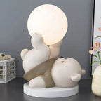Decorative LED Night Lamp Bear with Sphere – Adorable Table Lamp for Children's Room