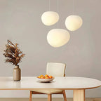 Modern pendant lamp with an organic round shape – minimalist design
