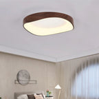 Scandinavian LED Ceiling Lamp – Modern Surface-Mounted Lamp with Wood Effect