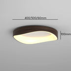 Scandinavian LED Ceiling Lamp – Modern Surface-Mounted Lamp with Wood Effect