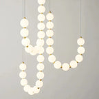 Modern LED pendant lamp – stunning necklace design with light spheres