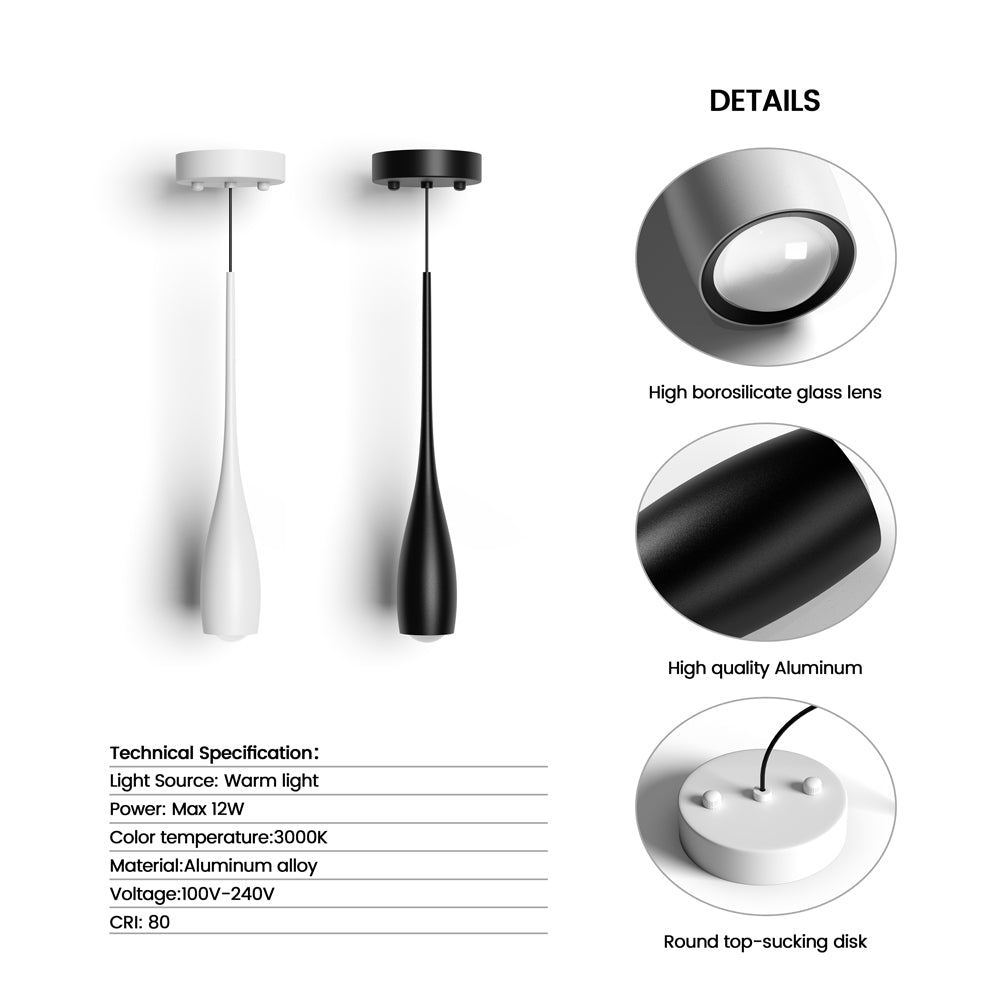 Whelan Minimalist Water Drop Pendant Light