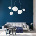 Modern pendant lamp with an organic round shape – minimalist design