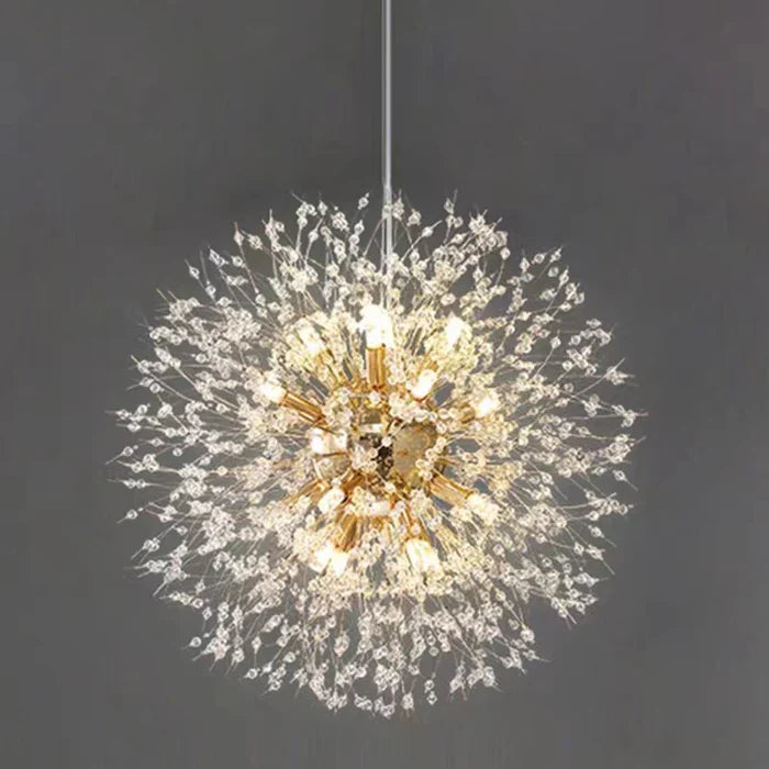 Exclusive chandelier with crystals – Stunning ceiling lamp for elegant interiors