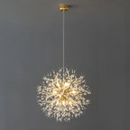 Exclusive chandelier with crystals – Stunning ceiling lamp for elegant interiors