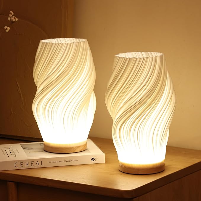 LED Table Lamp with Spiral Shape