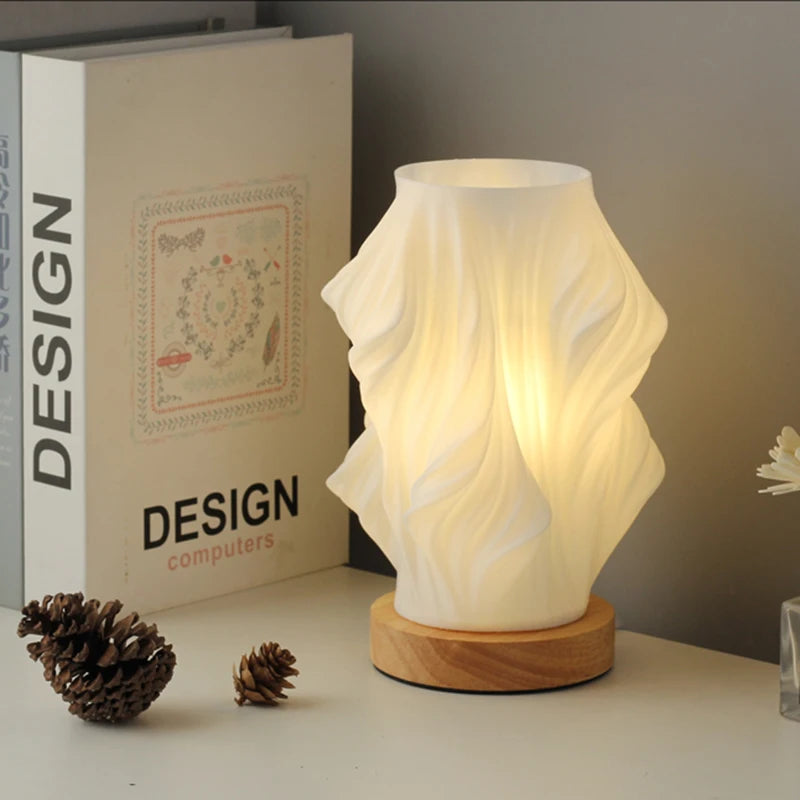 LED Table Lamp with Spiral Shape