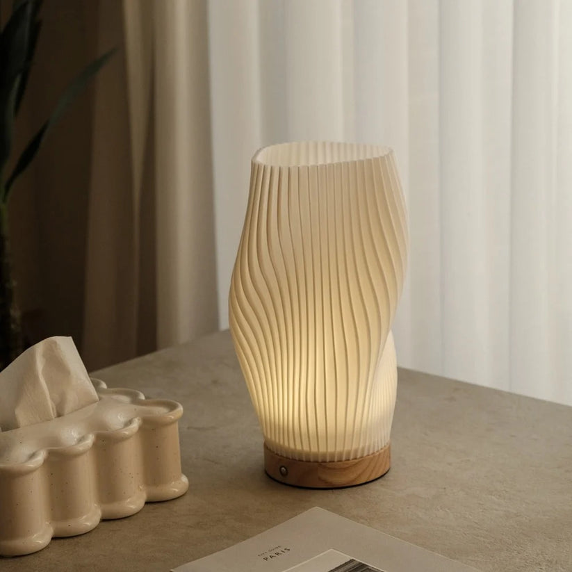LED Table Lamp with Spiral Shape