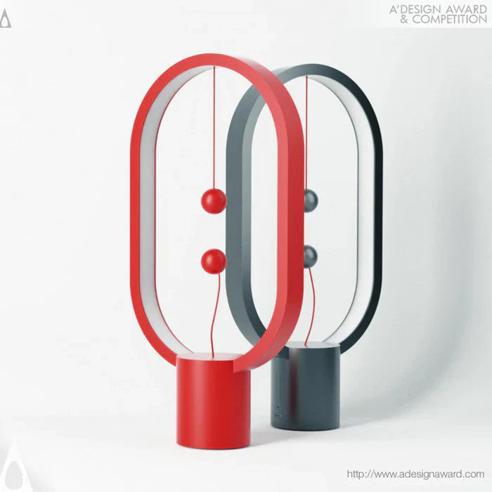 Modern LED lamp with magnetic switch – designer desk lamp with levitation effect