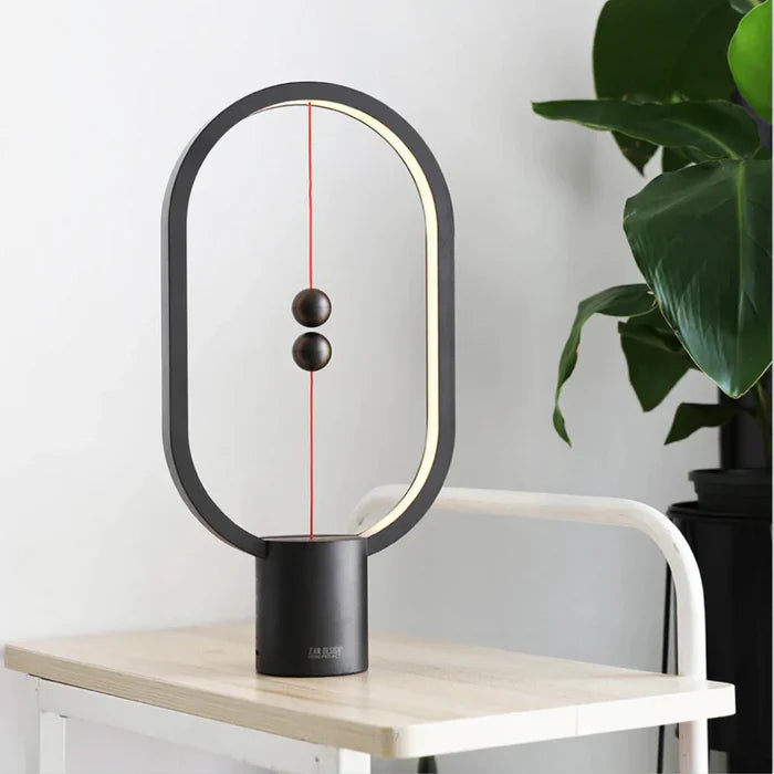 Modern LED lamp with magnetic switch – designer desk lamp with levitation effect