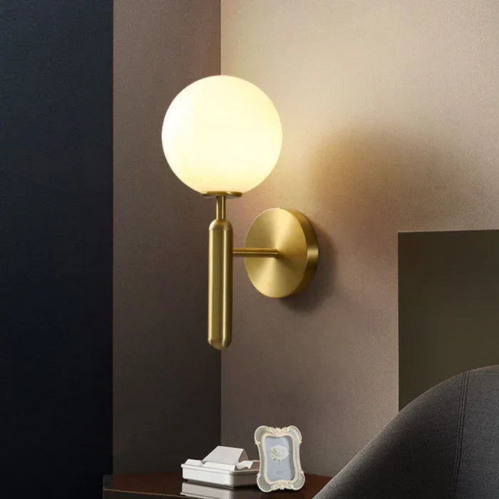 Elegant Wall Sconce Lamp with Globe Shade