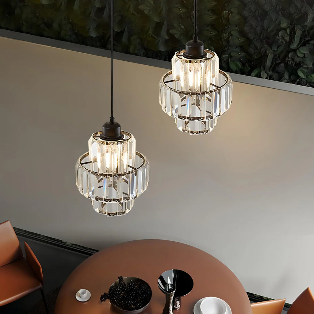 Elegant Glass Pendant Lamp Crystal – Glamour Style