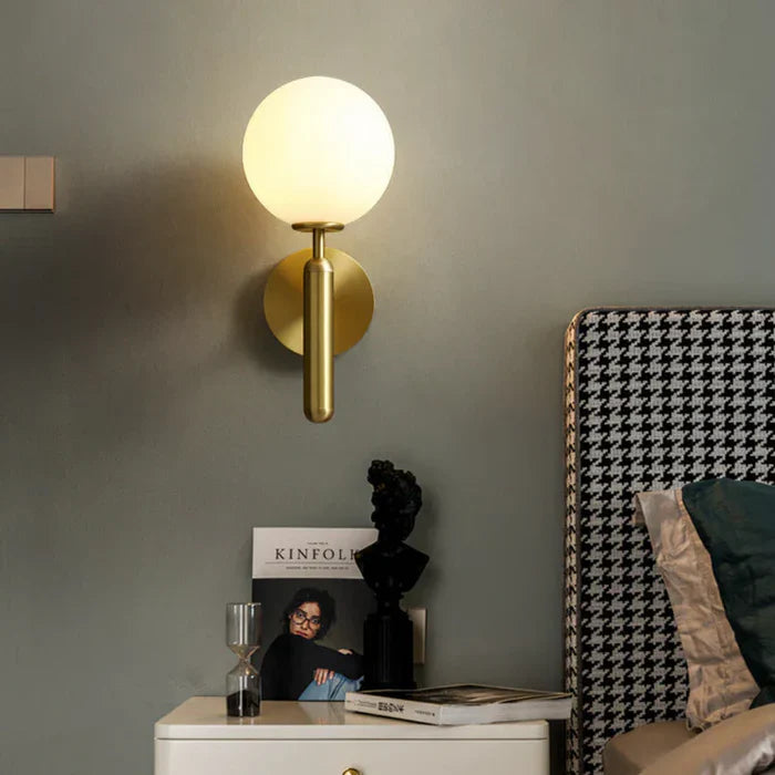 Elegant Wall Sconce Lamp with Globe Shade