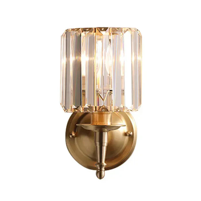 Elegant Crystal Wall Sconce in Glamour Style