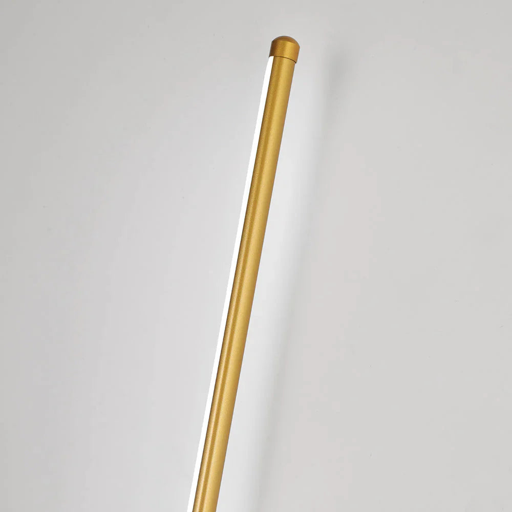 Modern LED Wall Lamp in Line Shape with Round Element – Designer Lighting