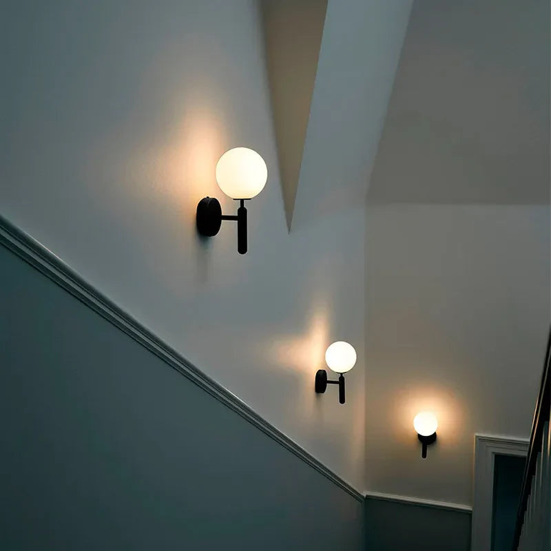 Elegant Wall Sconce Lamp with Globe Shade