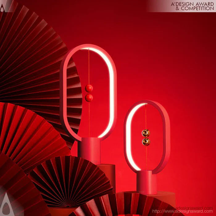 Modern LED lamp with magnetic switch – designer desk lamp with levitation effect