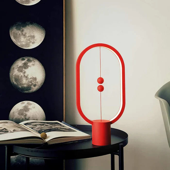 Modern LED lamp with magnetic switch – designer desk lamp with levitation effect